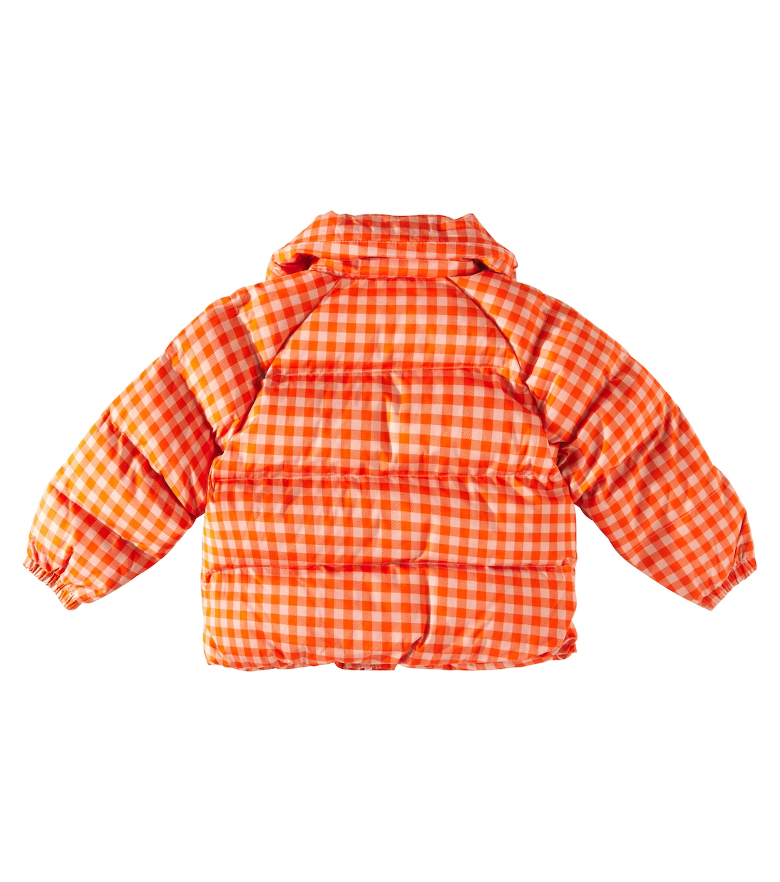 Vichy padded checked cotton jacket | Tinycottons