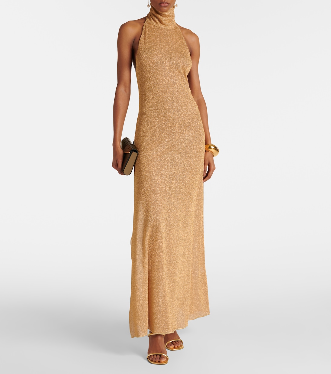 Robe longue Lumière métallisée | Oséree