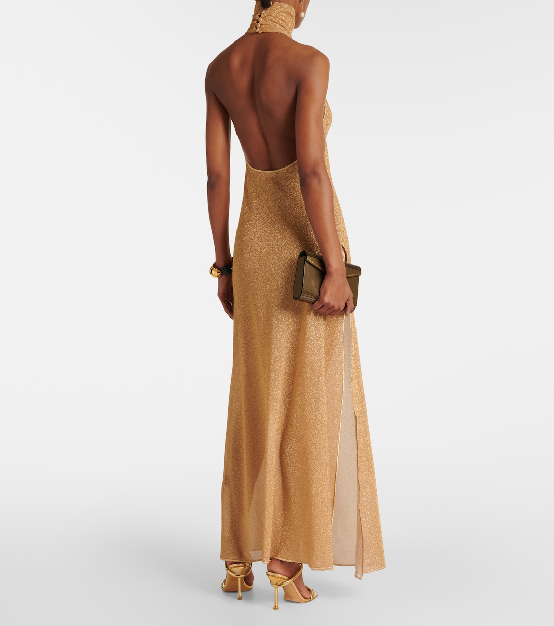 Robe longue Lumière métallisée | Oséree