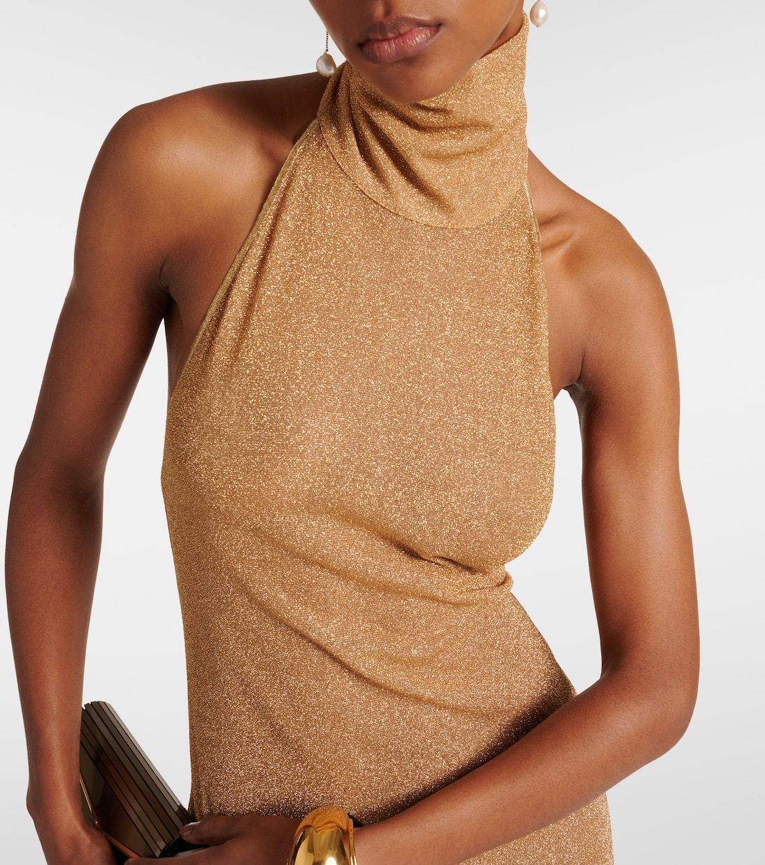 Robe longue Lumière métallisée | Oséree