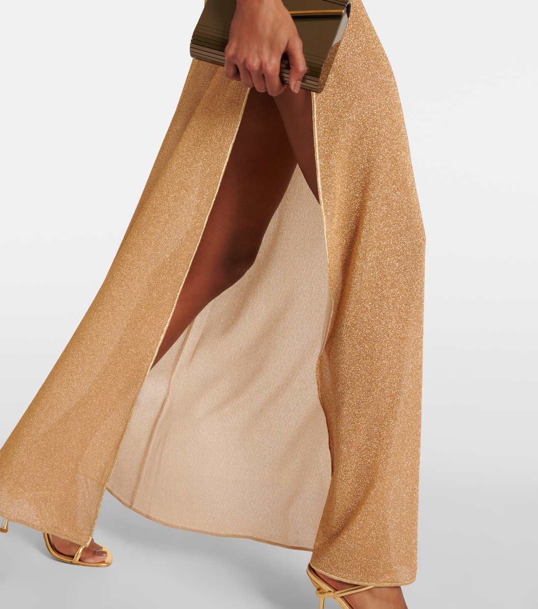 Robe longue Lumière métallisée | Oséree