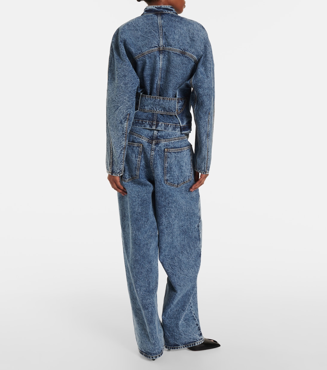 Veste Round Racing en jean | Alaïa