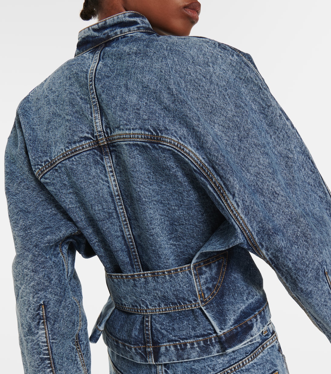 Veste Round Racing en jean | Alaïa
