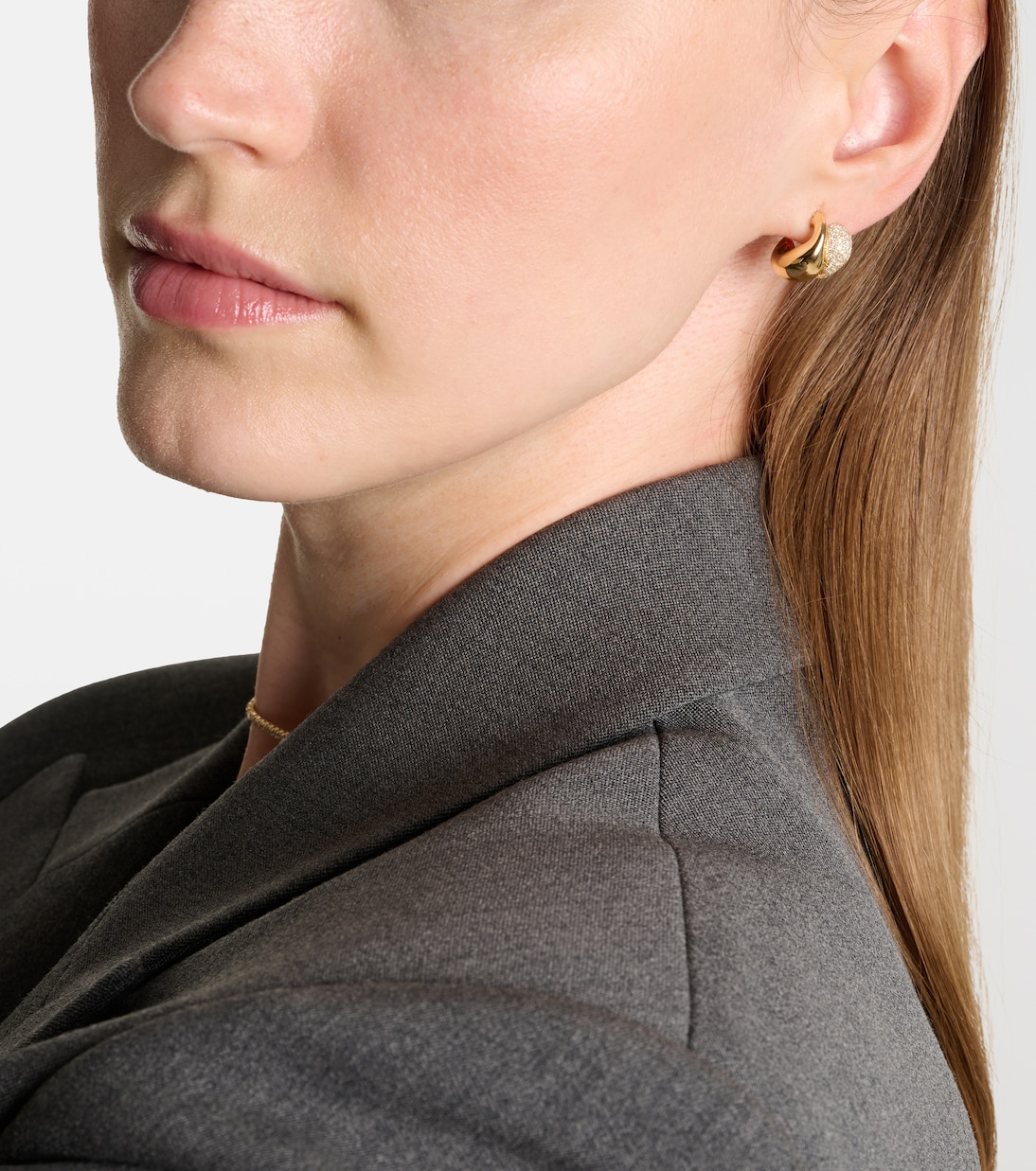 18kt gold earrings with diamonds | Shay Jewelry