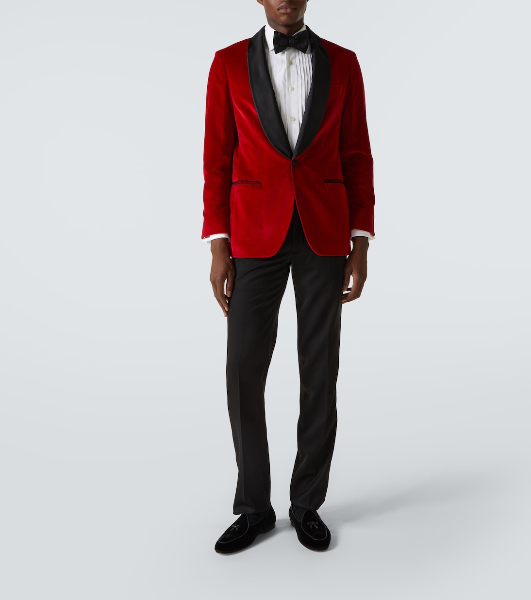 Luca wool tuxedo pants | Rubinacci