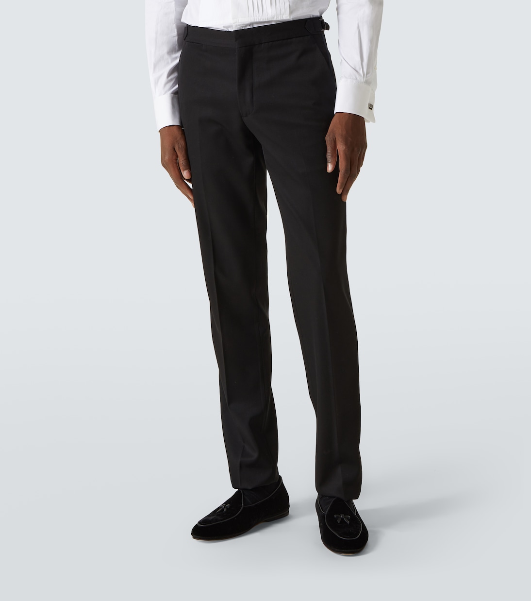 Luca wool tuxedo pants | Rubinacci