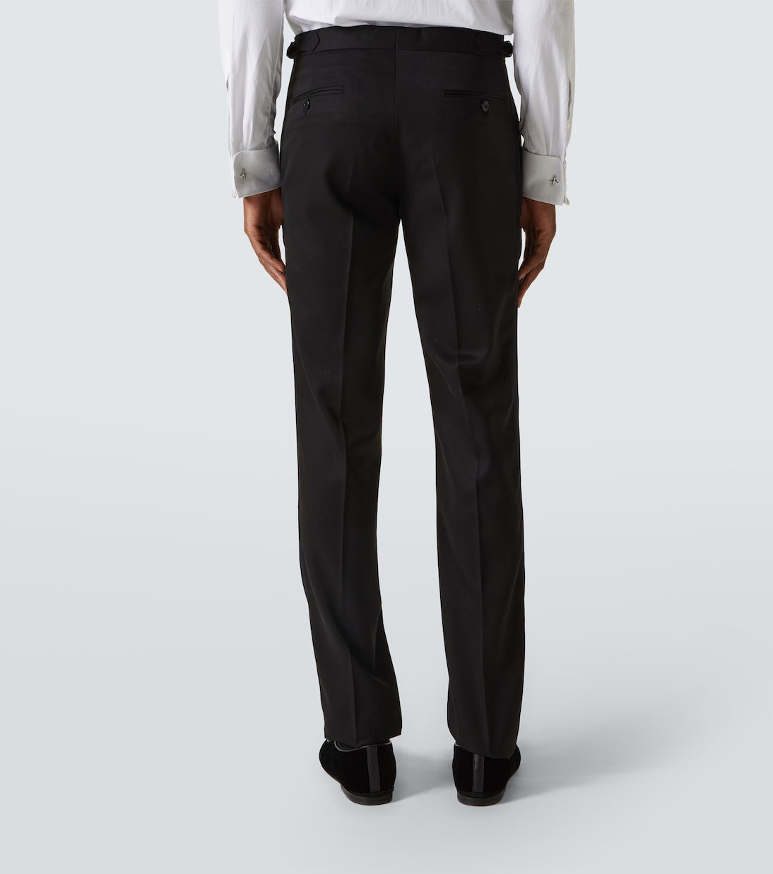 Luca wool tuxedo pants | Rubinacci