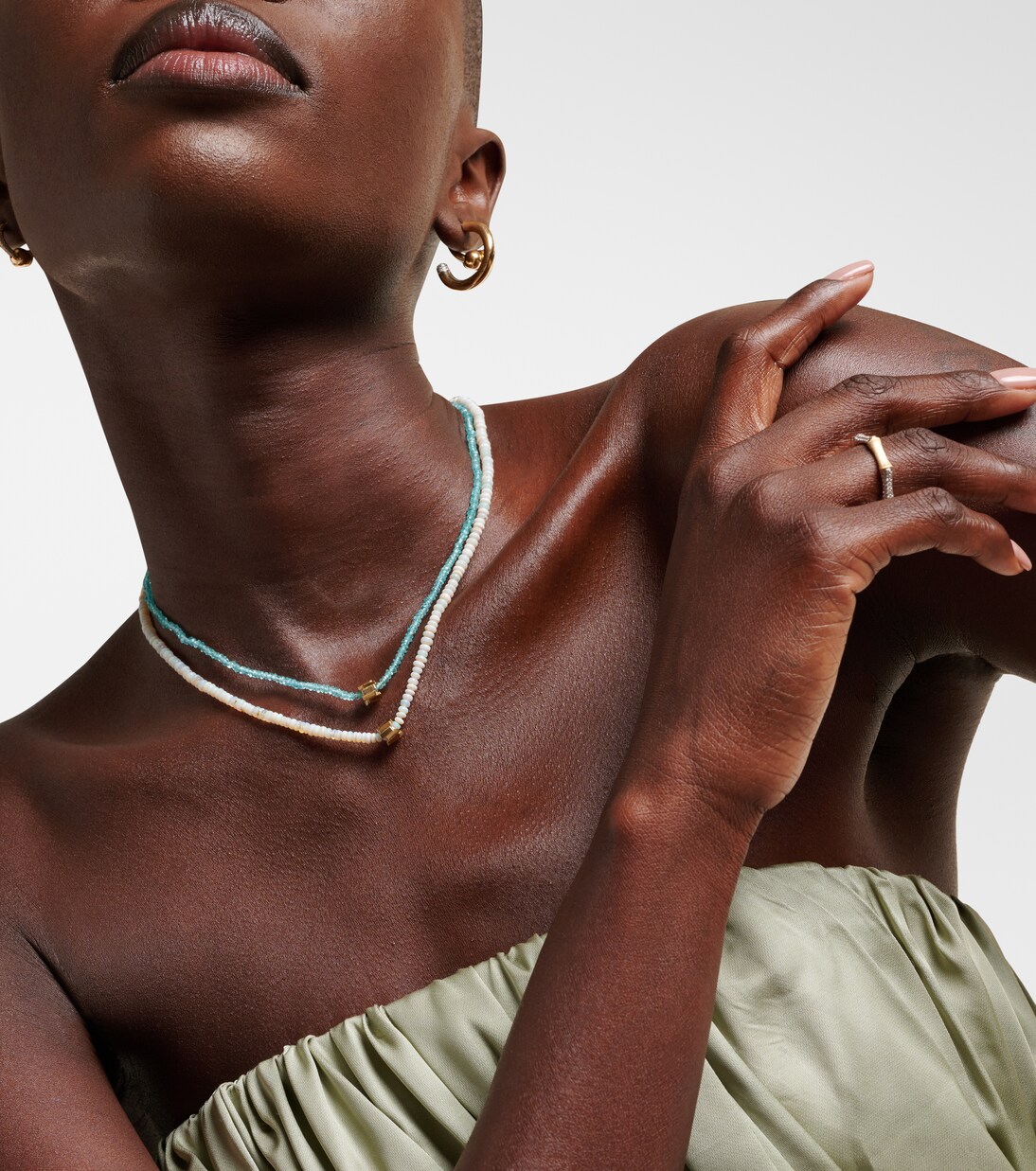 Collier Infinite en or 18 ct et apatites | Suzanne Kalan