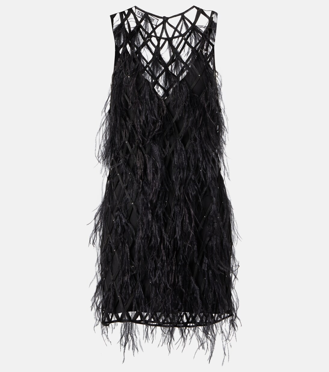 Feather-trimmed minidress | The Attico