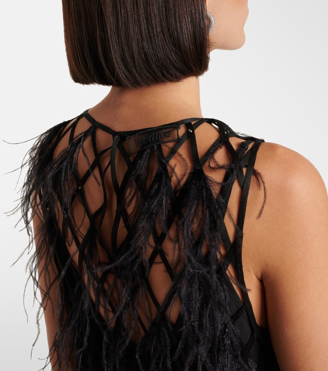 Feather-trimmed minidress | The Attico