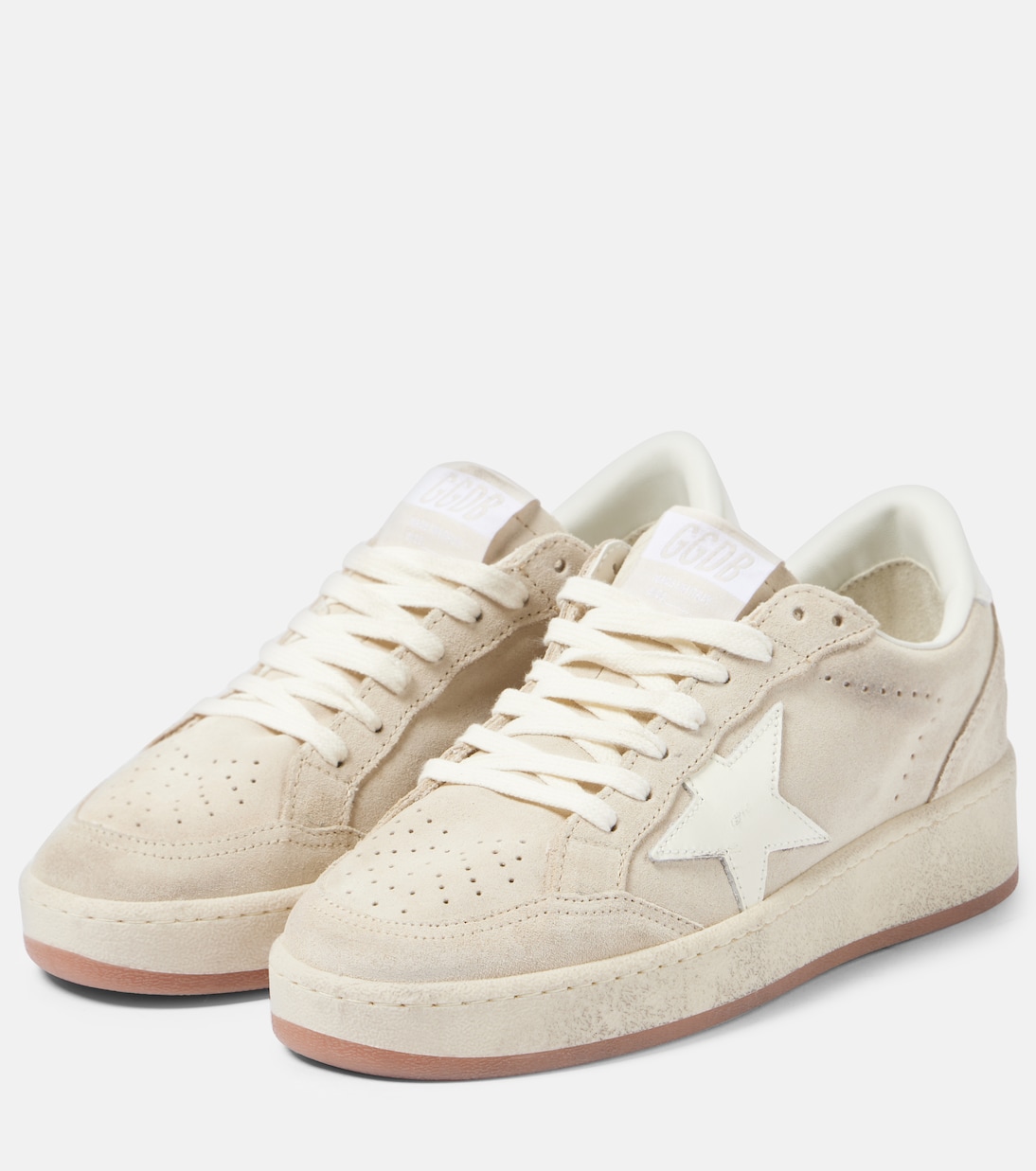 Ball Star 2皮革边饰绒面革运动鞋 | Golden Goose