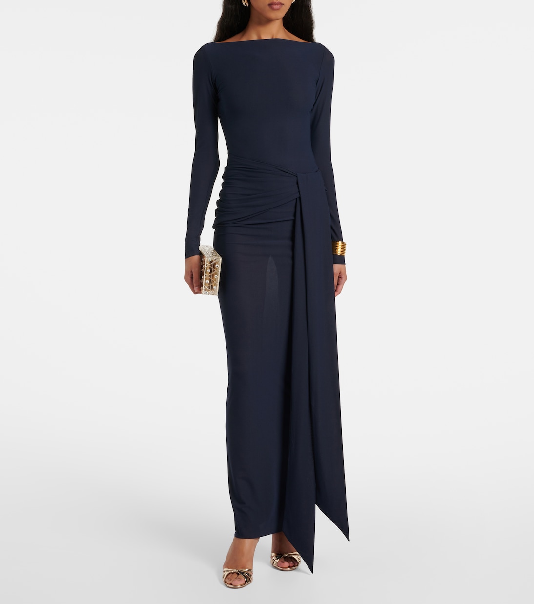 Tati 85 metallic leather sandals | Aquazzura