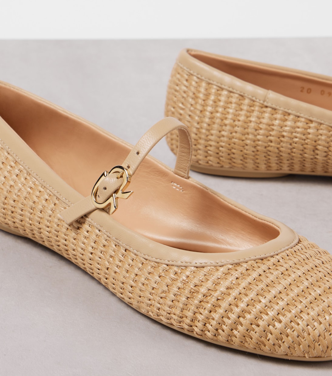 Carla leather-trimmed ballet flats  | Gianvito Rossi