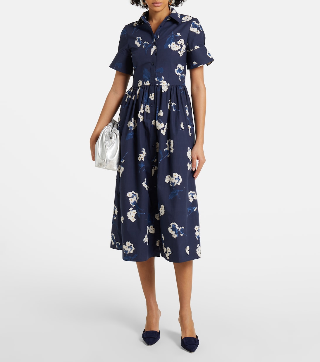 Midikleid aus Baumwolle | Erdem