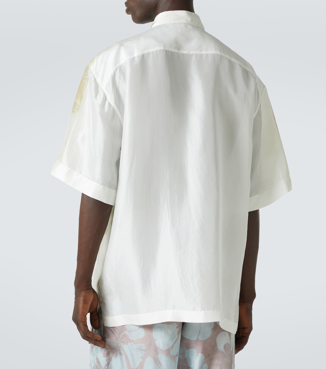Printed silk bowling shirt  | Dries Van Noten