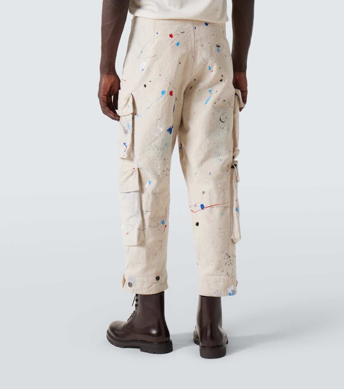 Painters printed cotton cargo pants | Greg Lauren
