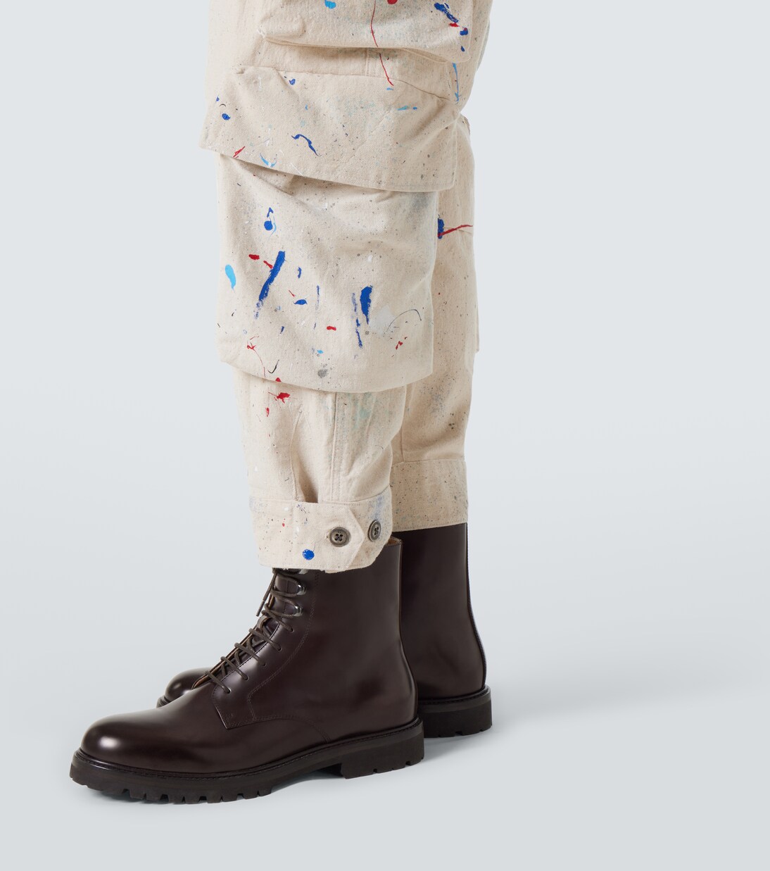 Painters printed cotton cargo pants | Greg Lauren