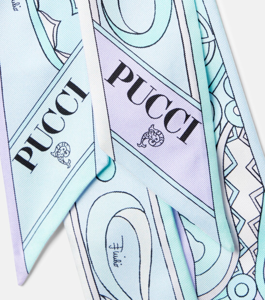 Marmo silk twill scarf | Pucci