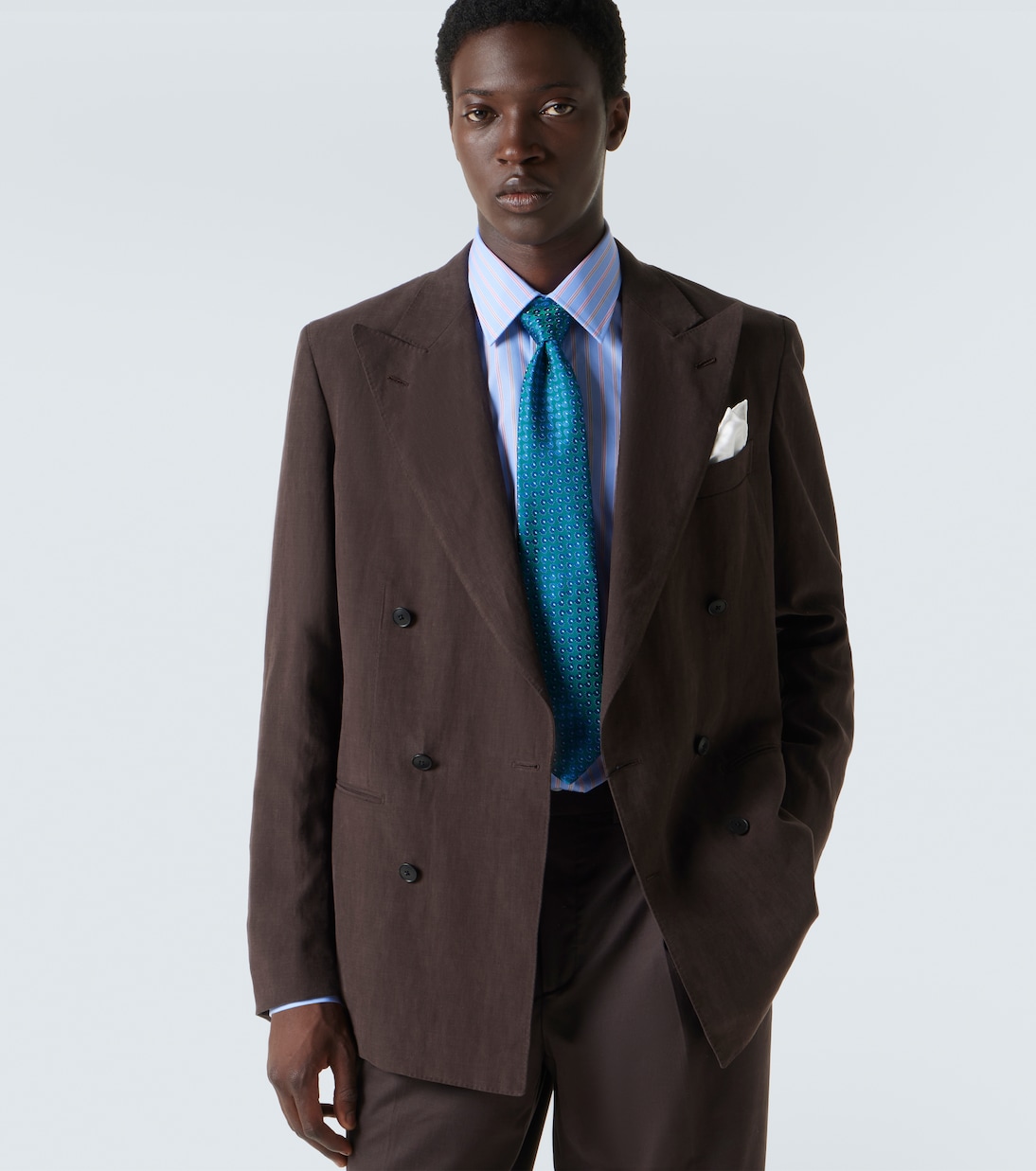 Silk jacquard tie | Charvet