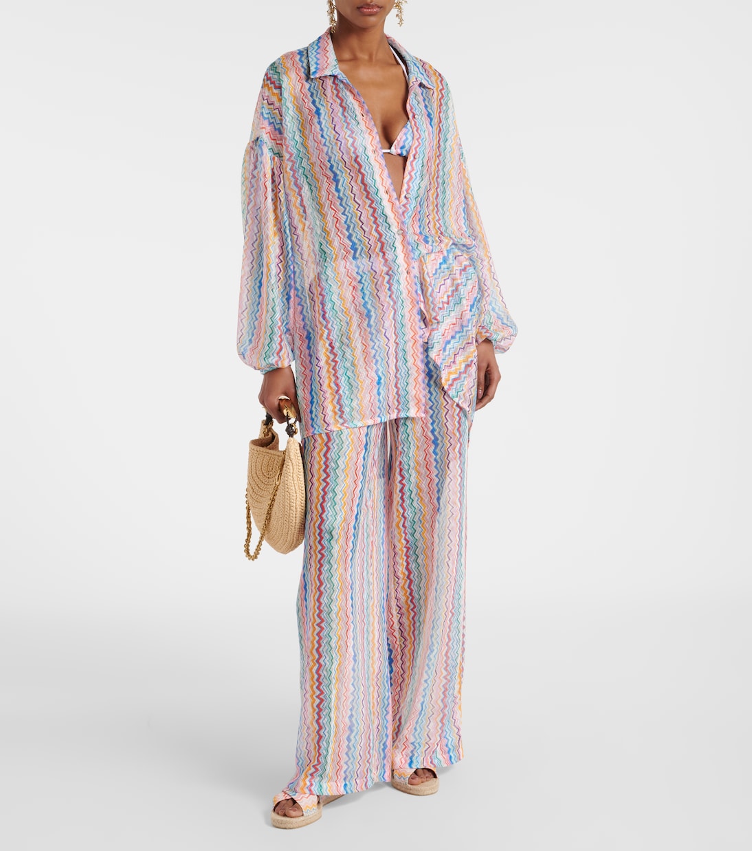 Espadrille-Sandalen Harlow aus Häkelstrick | Missoni