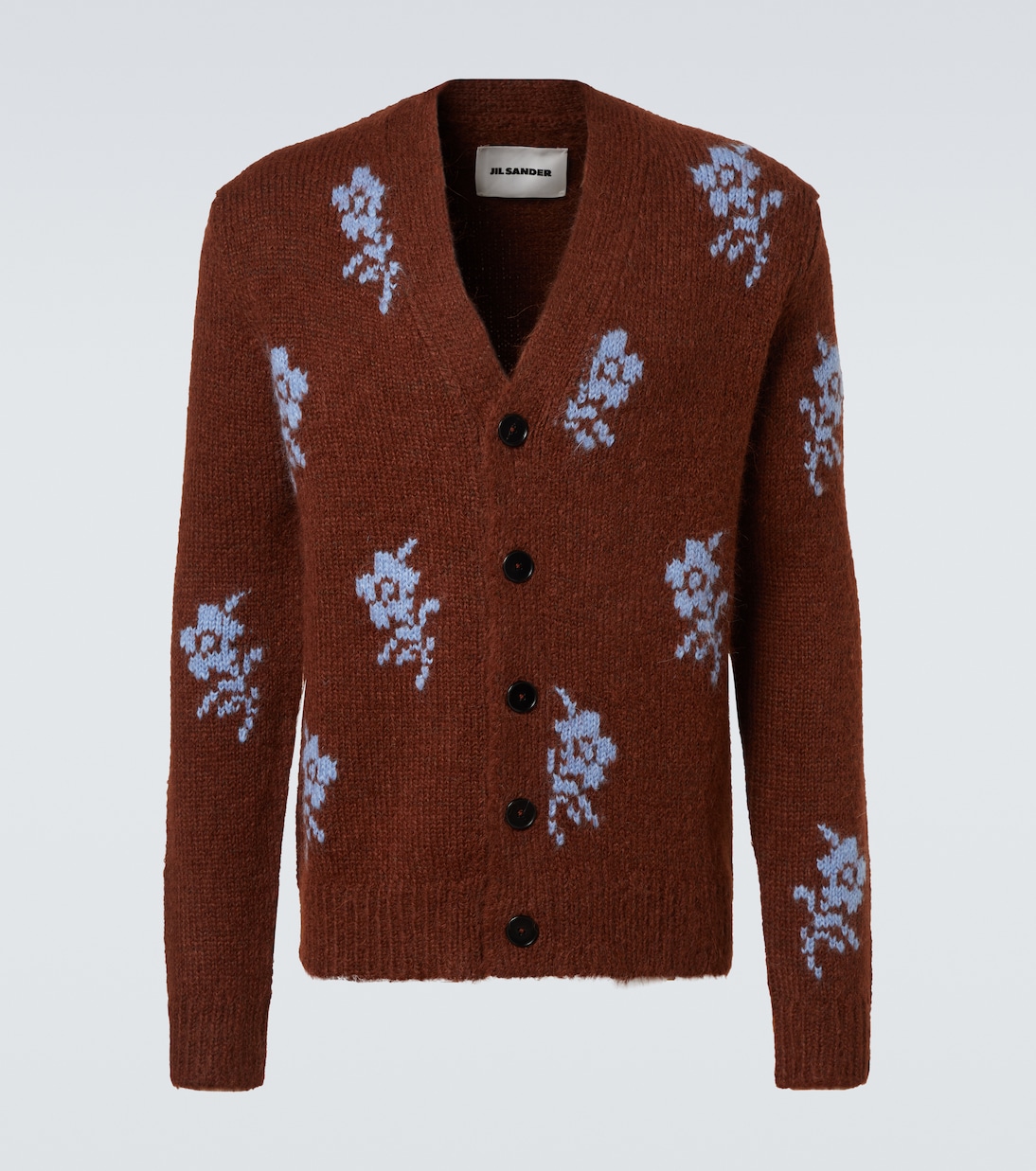 Intarsia alpaca and wool-blend cardigan | Jil Sander