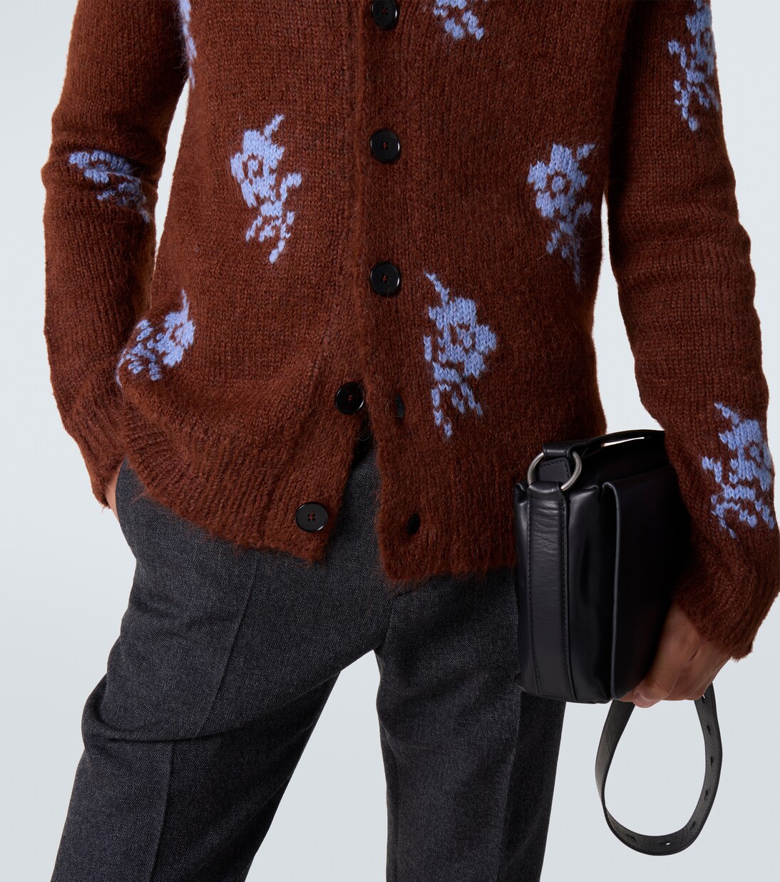 Intarsia alpaca and wool-blend cardigan | Jil Sander