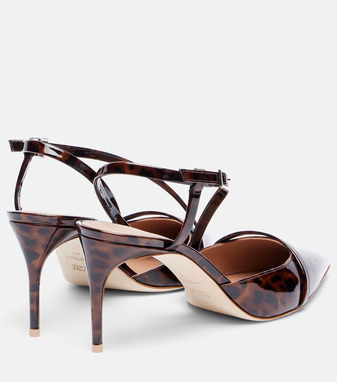 Escarpins slingback Valeria 70 en cuir verni | Malone Souliers