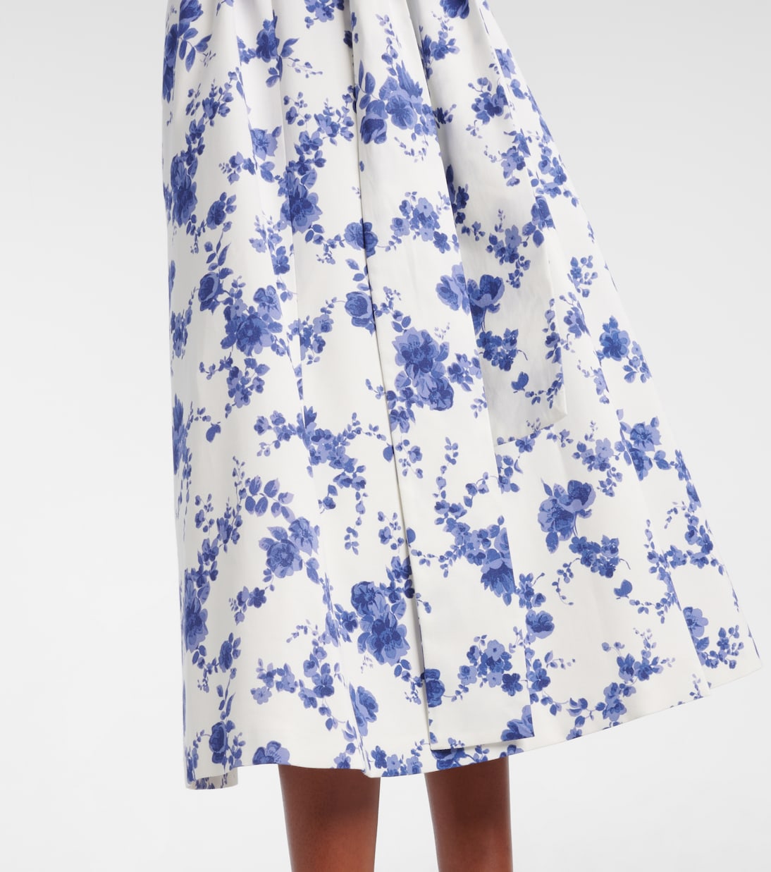 Floral faille midi dress  | Carolina Herrera