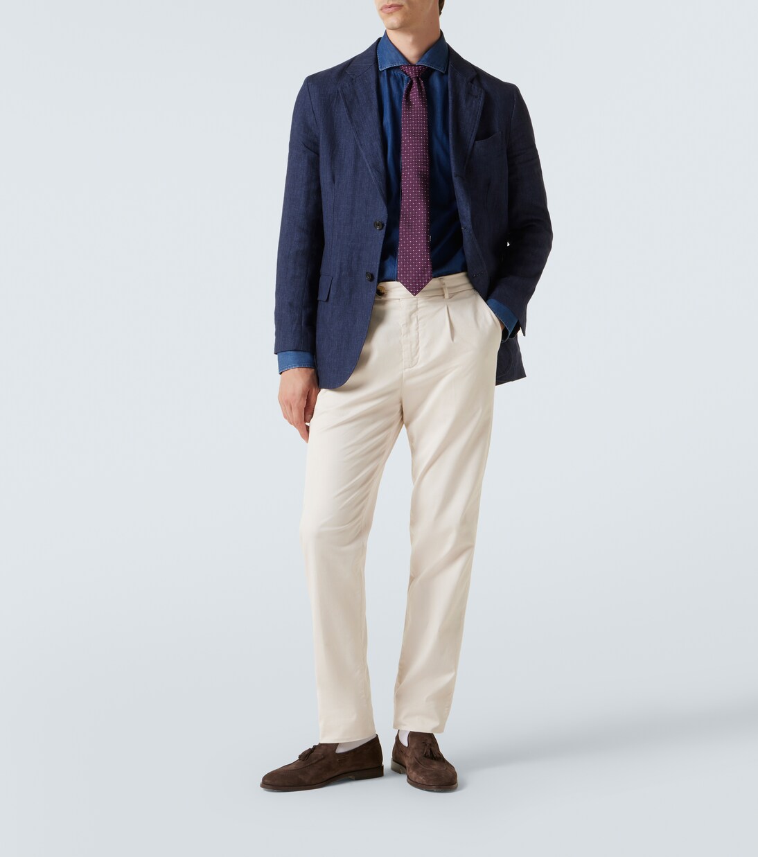 코튼 데님 셔츠 | Brunello Cucinelli