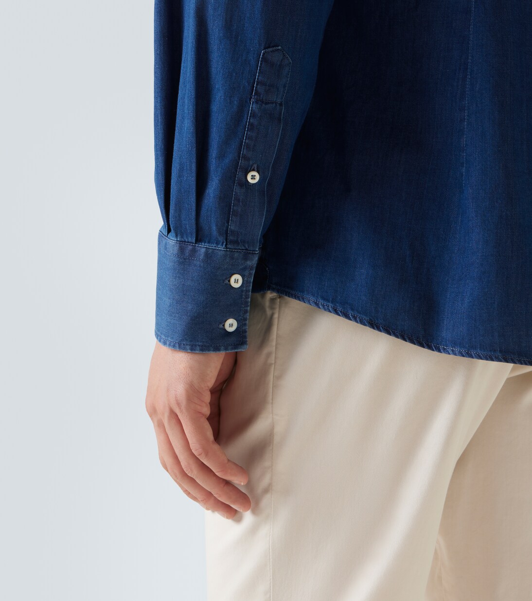 코튼 데님 셔츠 | Brunello Cucinelli