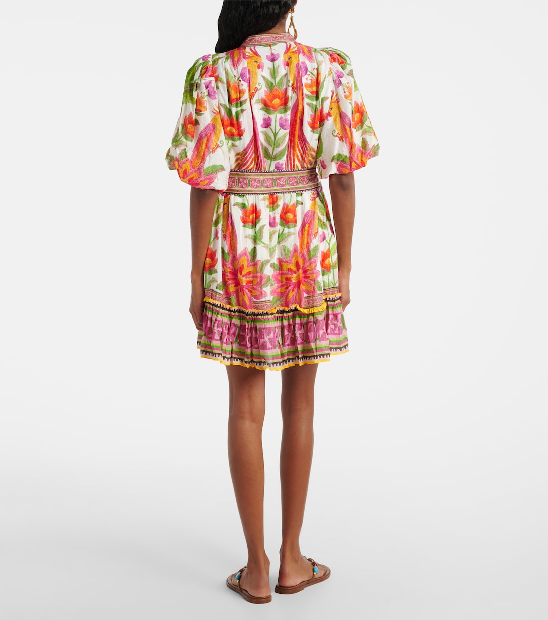 Bedrucktes Minikleid aus einem Baumwollgemisch | Farm Rio