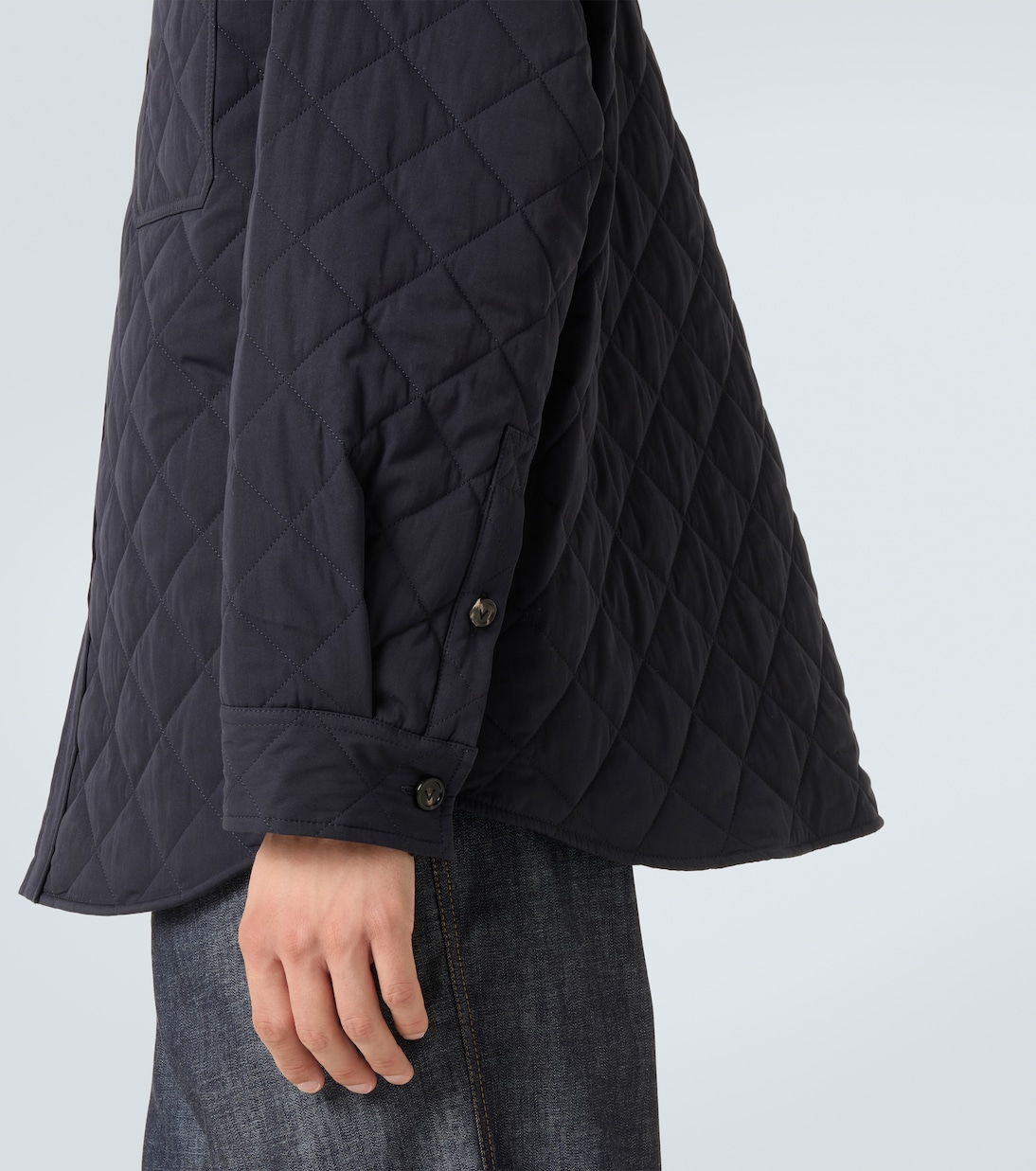 Quilted cotton-blend overshirt  | Bottega Veneta