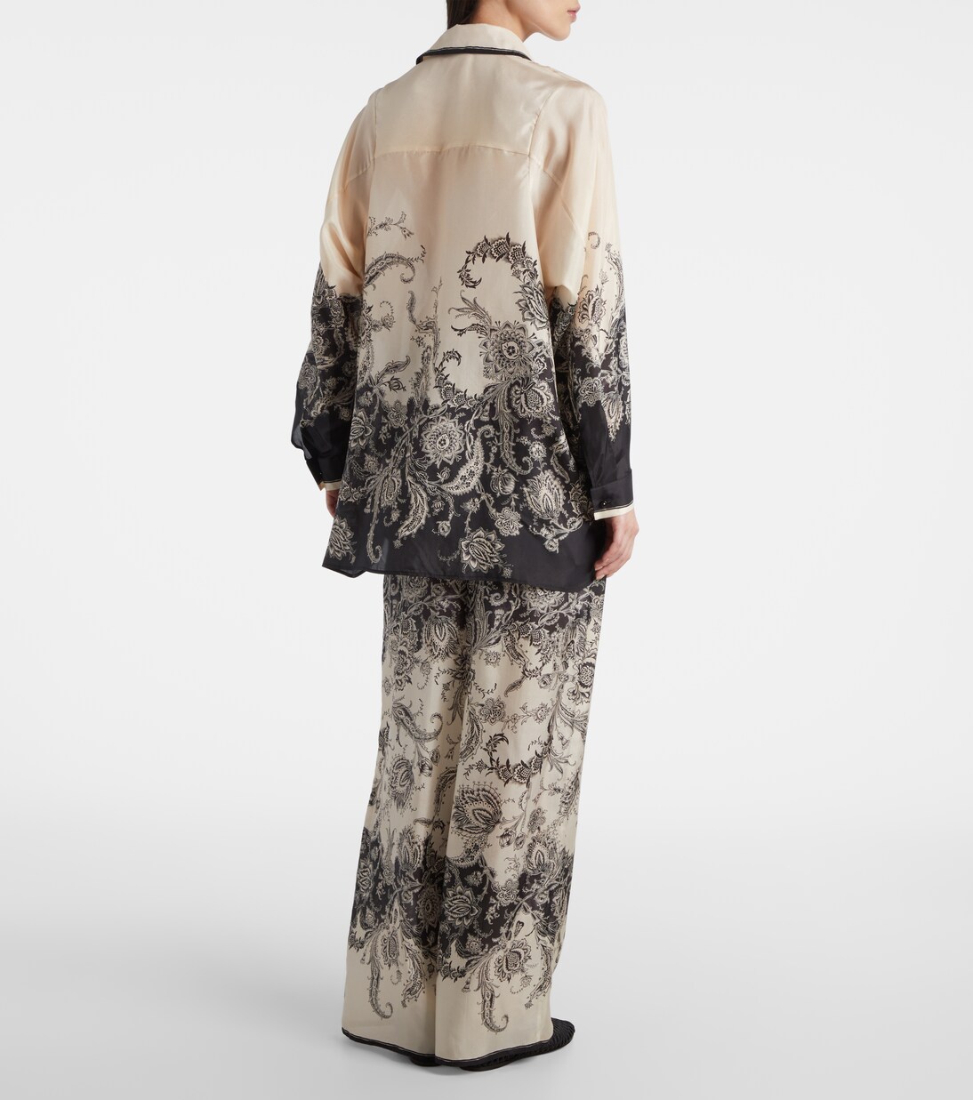 Rhiannon paisley silk shirt | Zimmermann