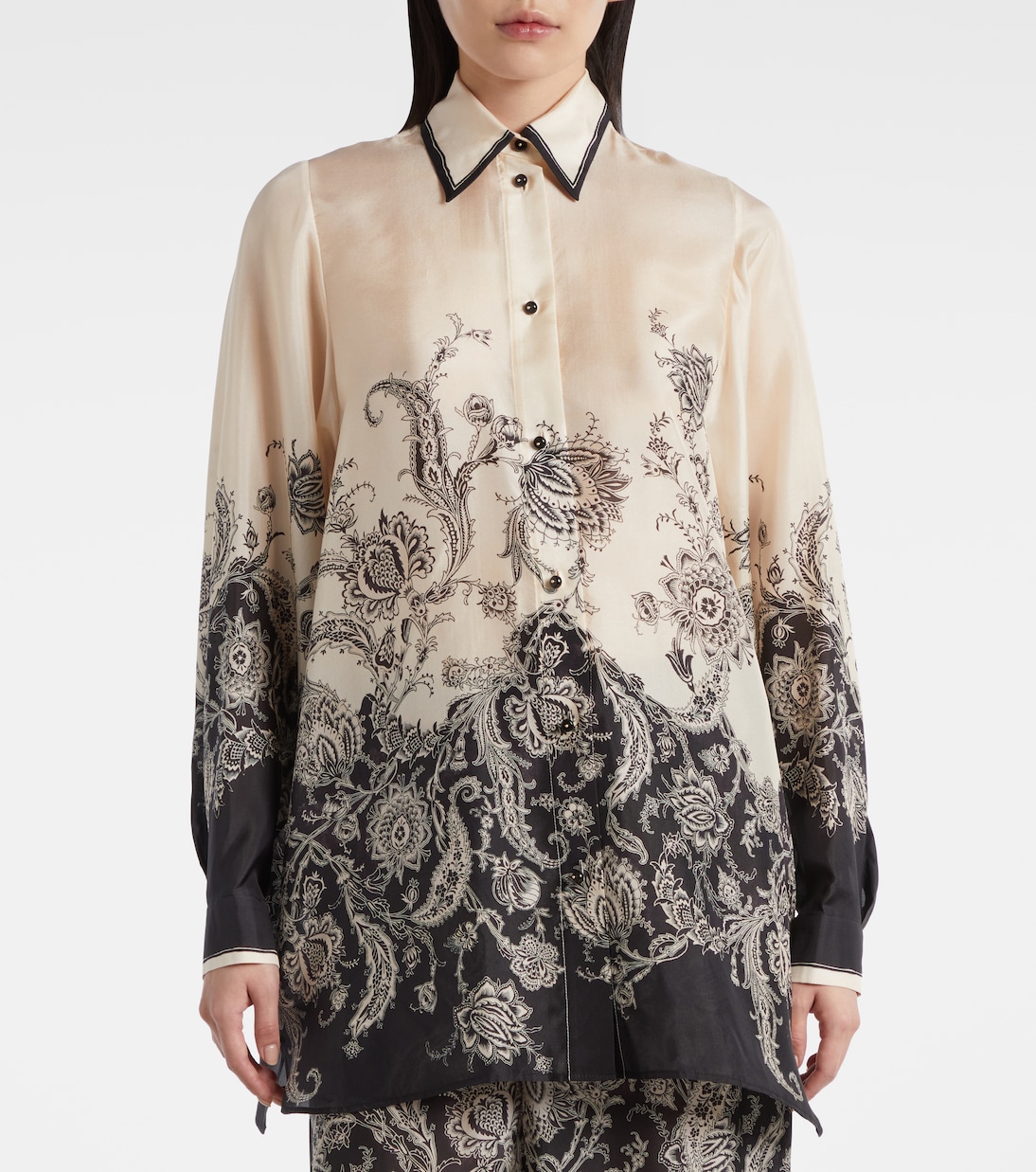 Rhiannon paisley silk shirt | Zimmermann