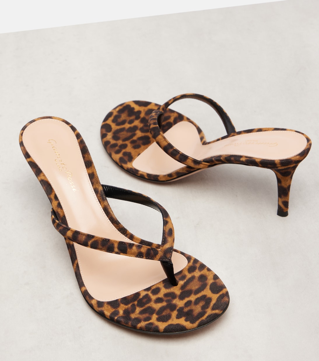 Calypso 70 suede thong sandals | Gianvito Rossi