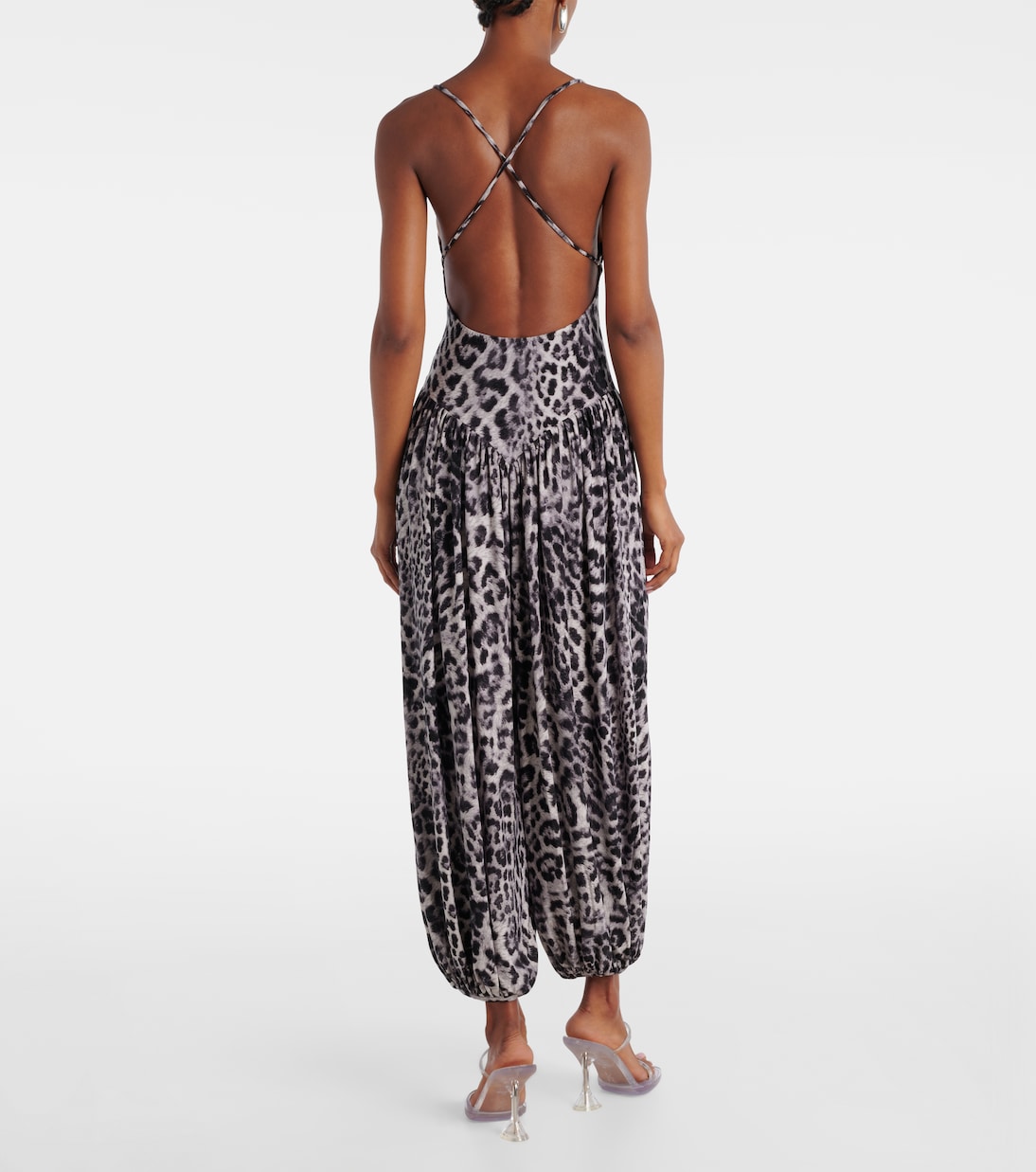 Kenny leopard-print jumpsuit | Norma Kamali