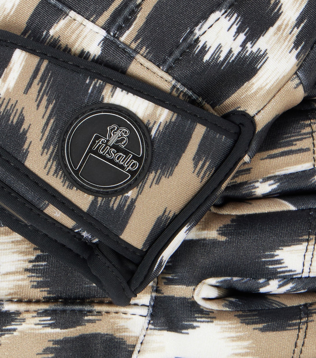 Glacier leather-trimmed ski gloves | Fusalp