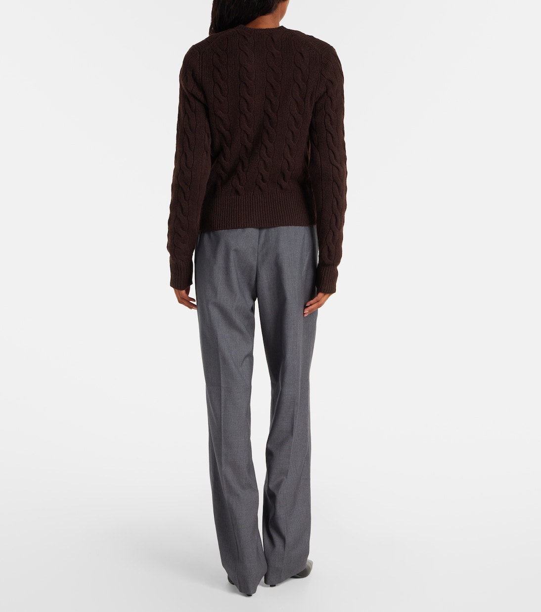 Cable-knit wool and cashmere cardigan | Polo Ralph Lauren