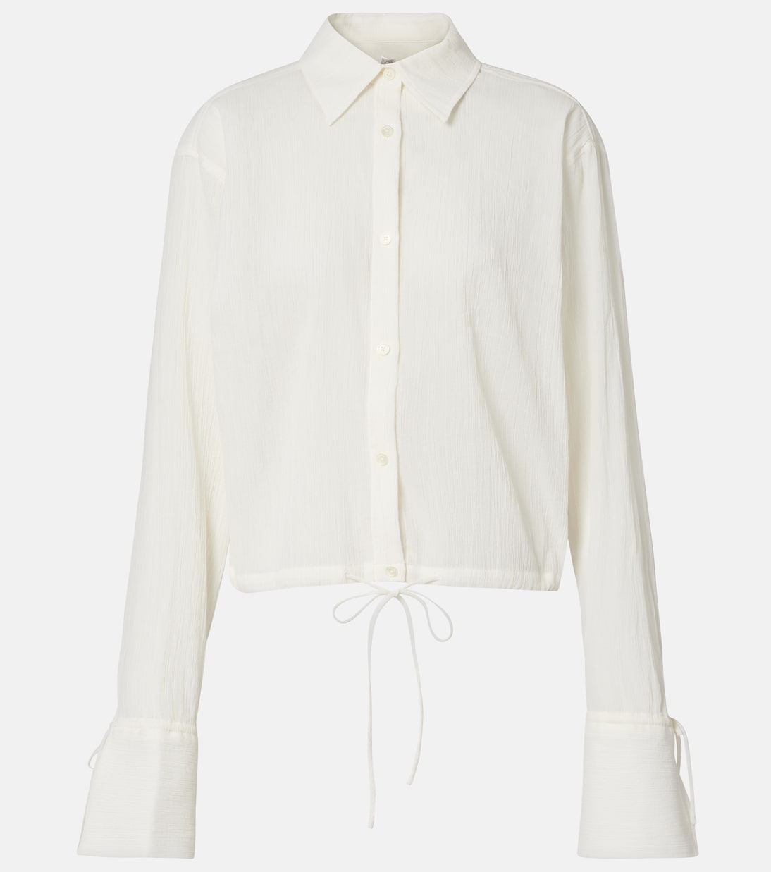 Cropped-Hemd aus Baumwolle | Toteme