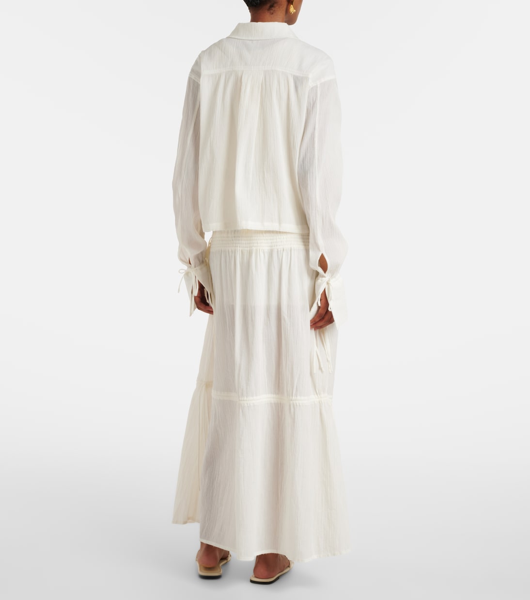 Cropped-Hemd aus Baumwolle | Toteme