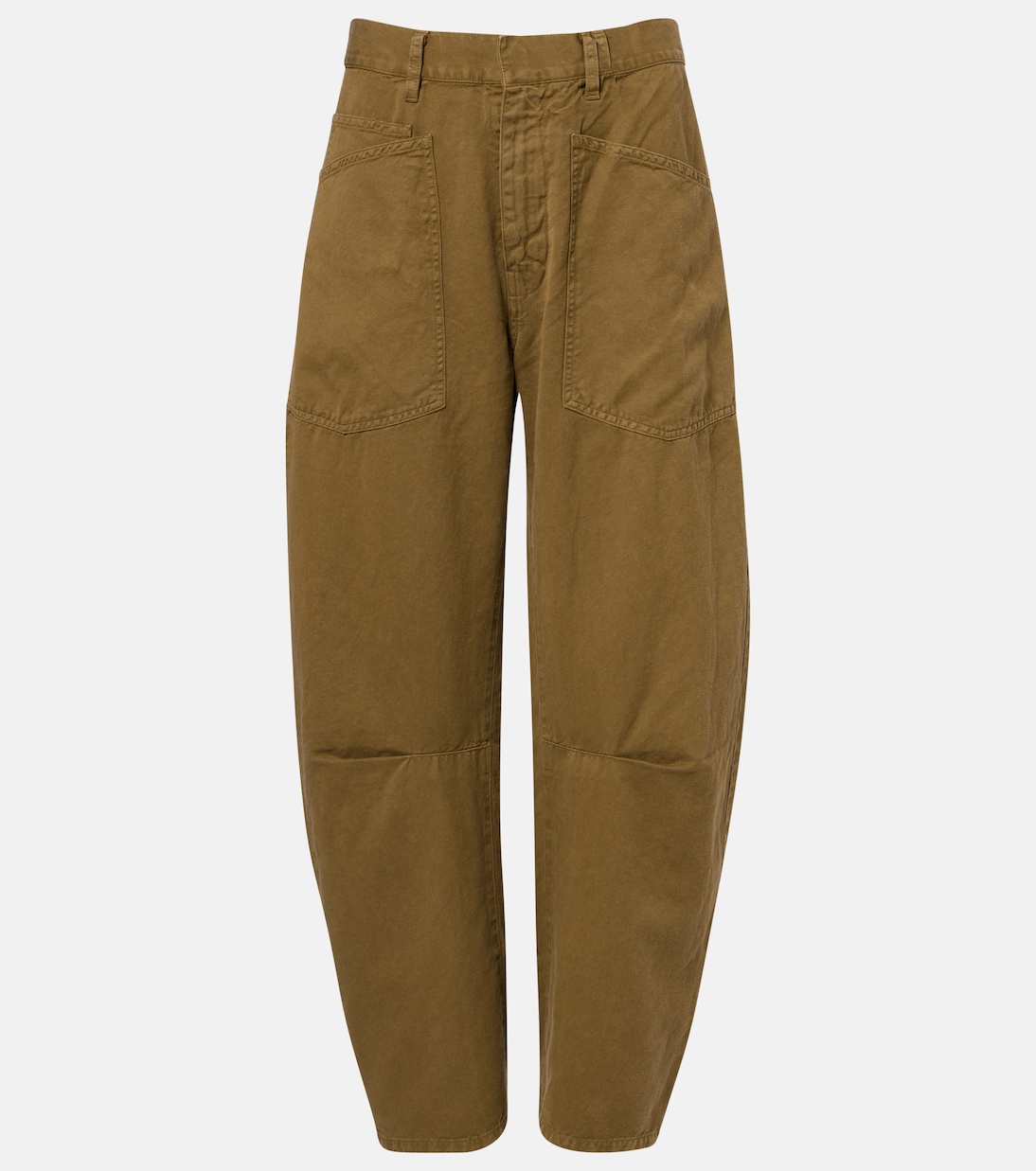 Shon cotton and linen barrel-leg pants | Nili Lotan