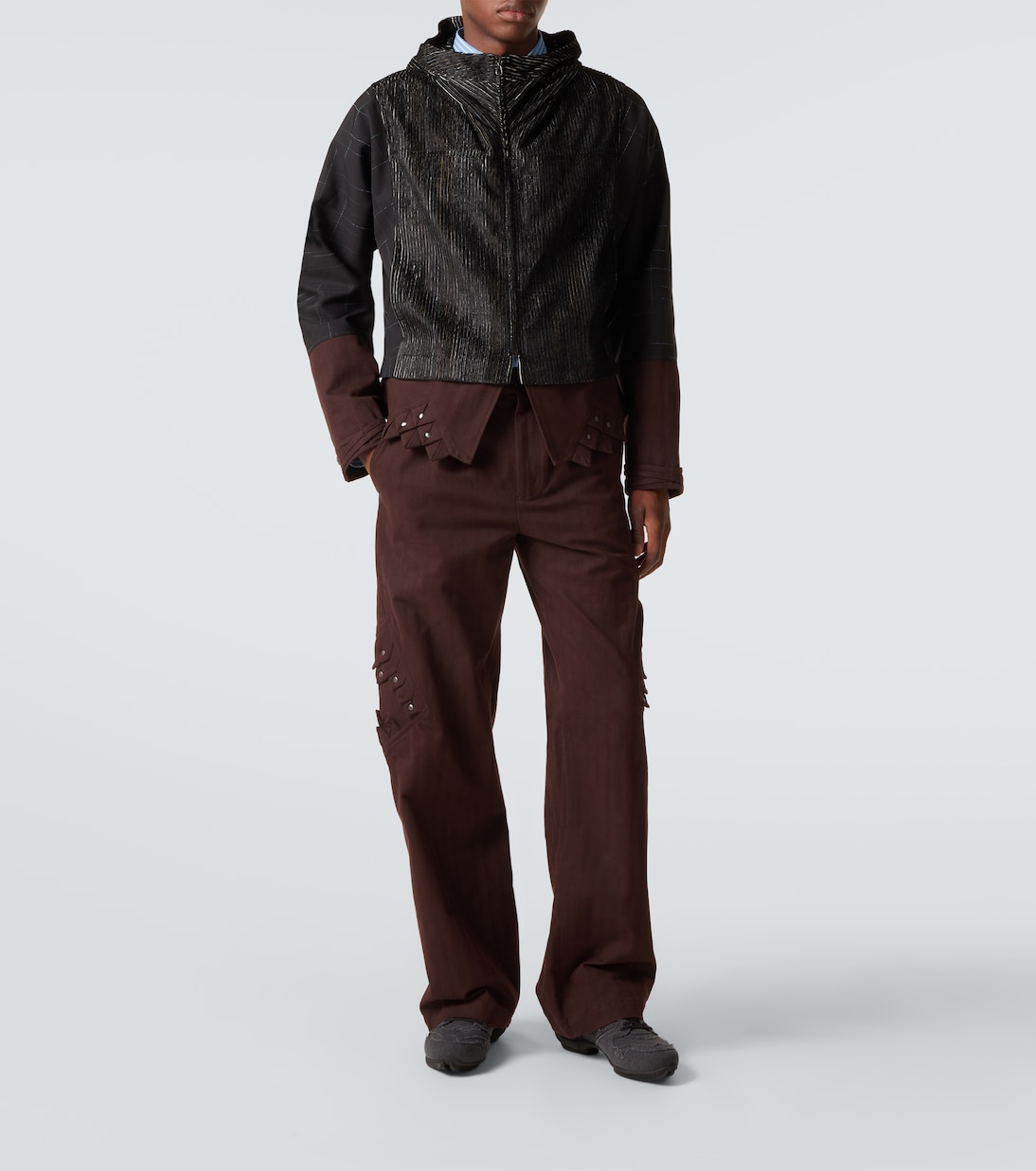 Estike hooded silk-blend jacket | Kiko Kostadinov