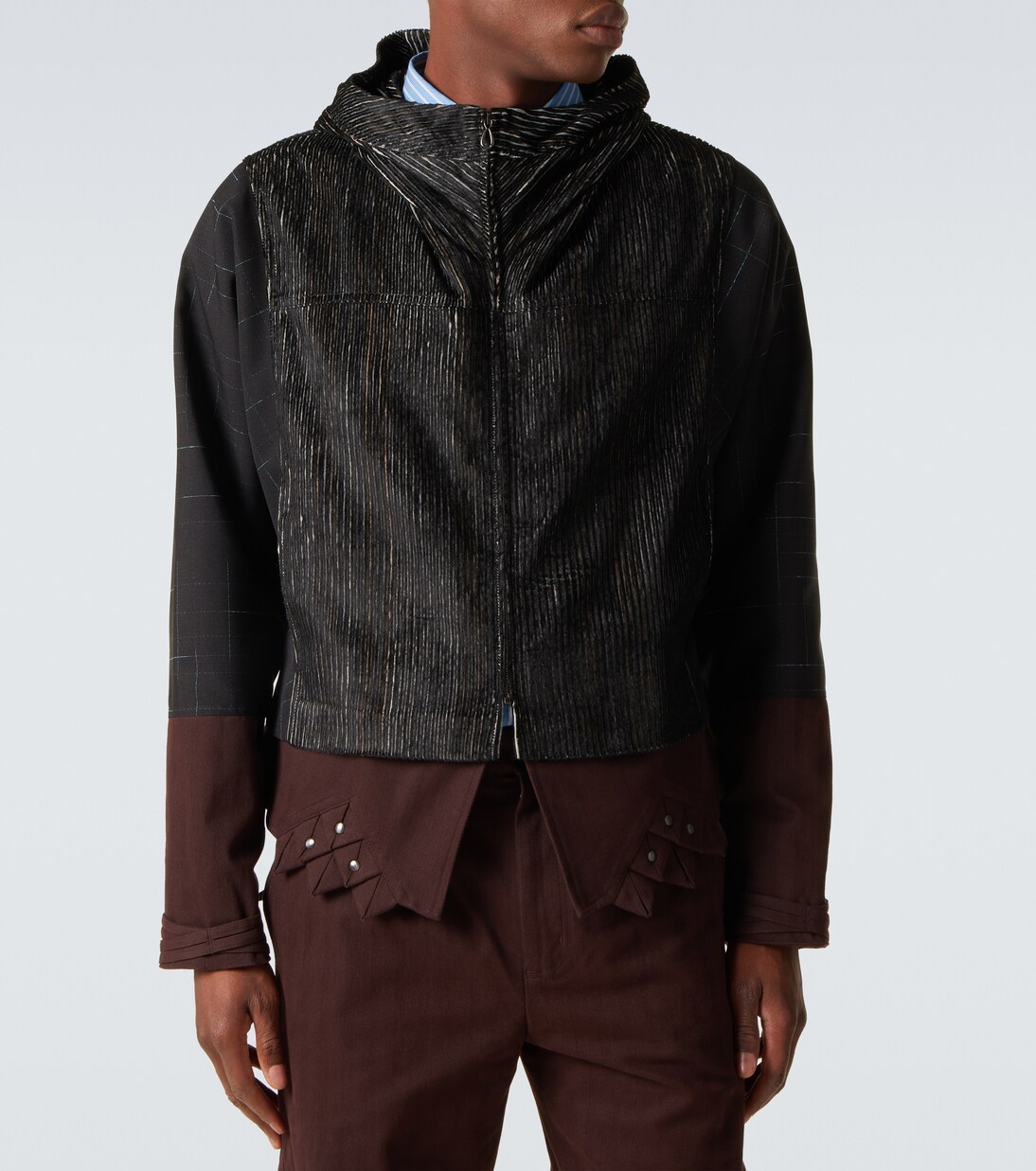 Estike hooded silk-blend jacket | Kiko Kostadinov