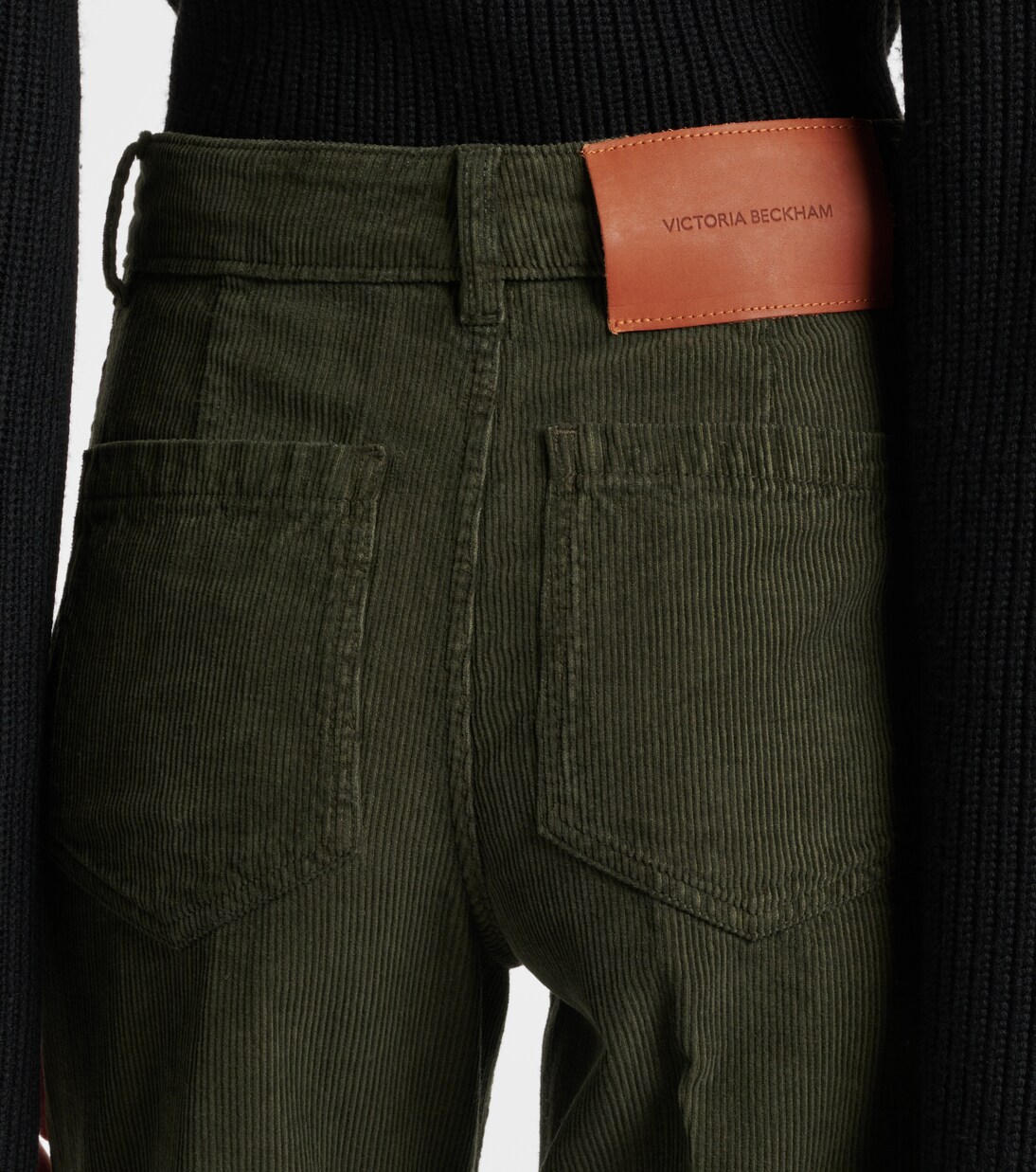 Mid-Rise-Schlaghose Alina aus Baumwoll-Cord | Victoria Beckham