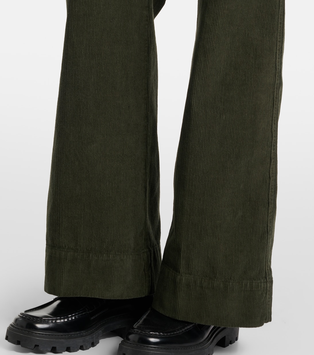 Mid-Rise-Schlaghose Alina aus Baumwoll-Cord | Victoria Beckham