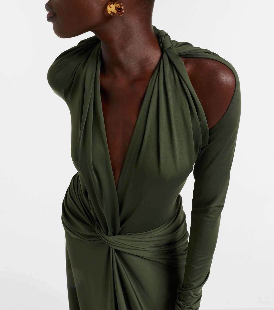 Gathered jersey gown | Victoria Beckham