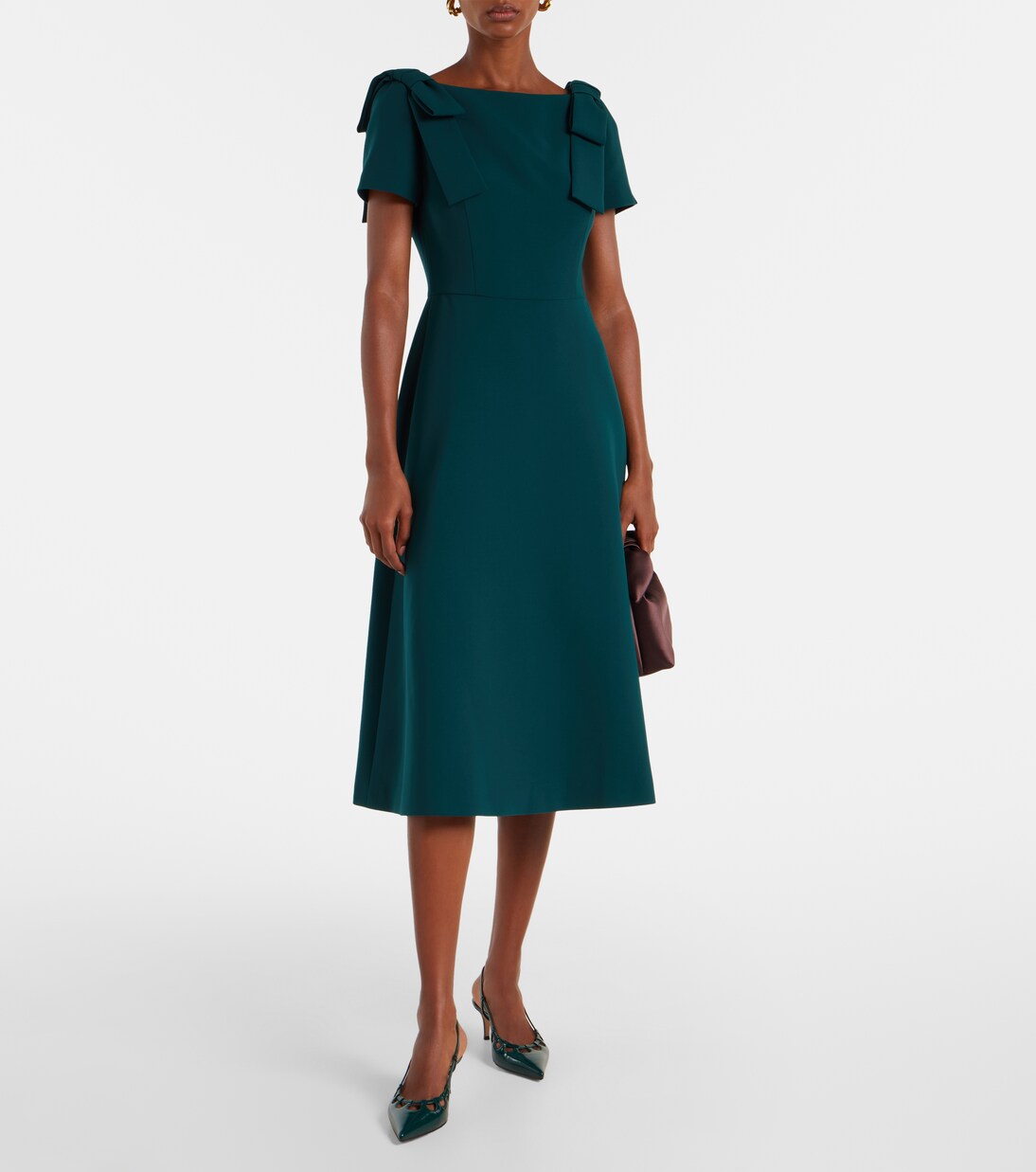 Robe midi en crêpe | Carolina Herrera