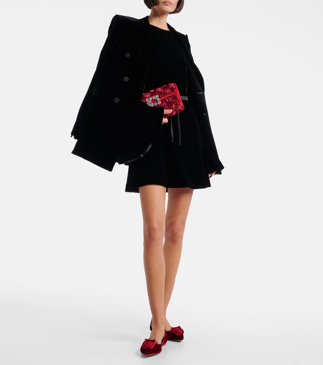 Ballerinas Rose Vivier aus Samt | Roger Vivier