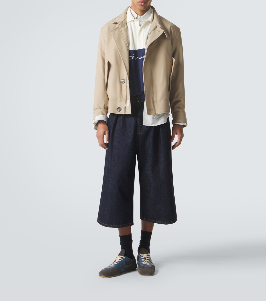 Jacke aus Schurwoll-Gabardine | Ami Paris