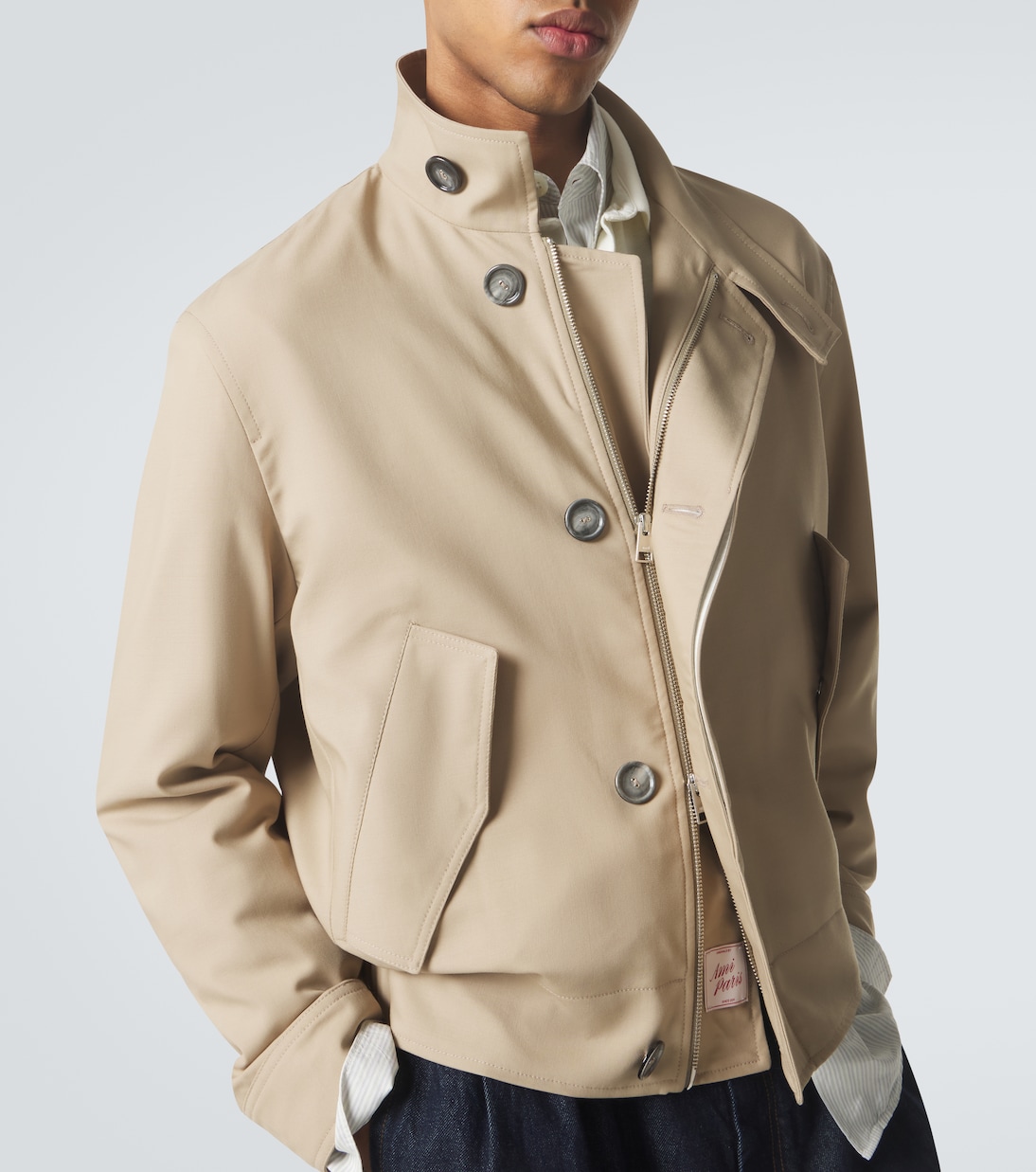 Jacke aus Schurwoll-Gabardine | Ami Paris